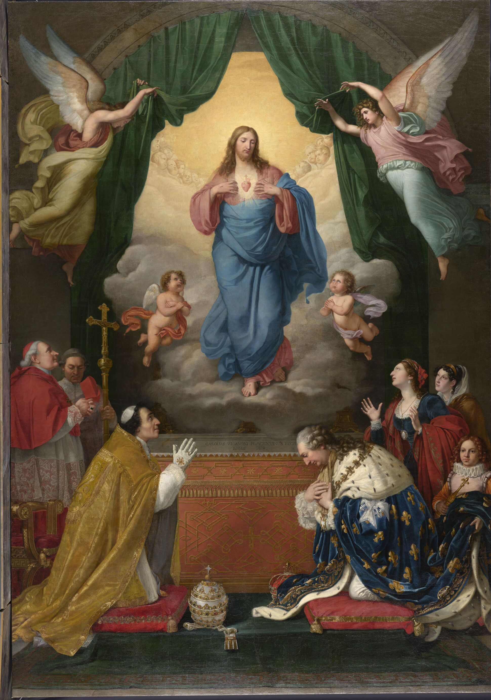 La pala del Viganoni Adorazione del Sacro Cuore