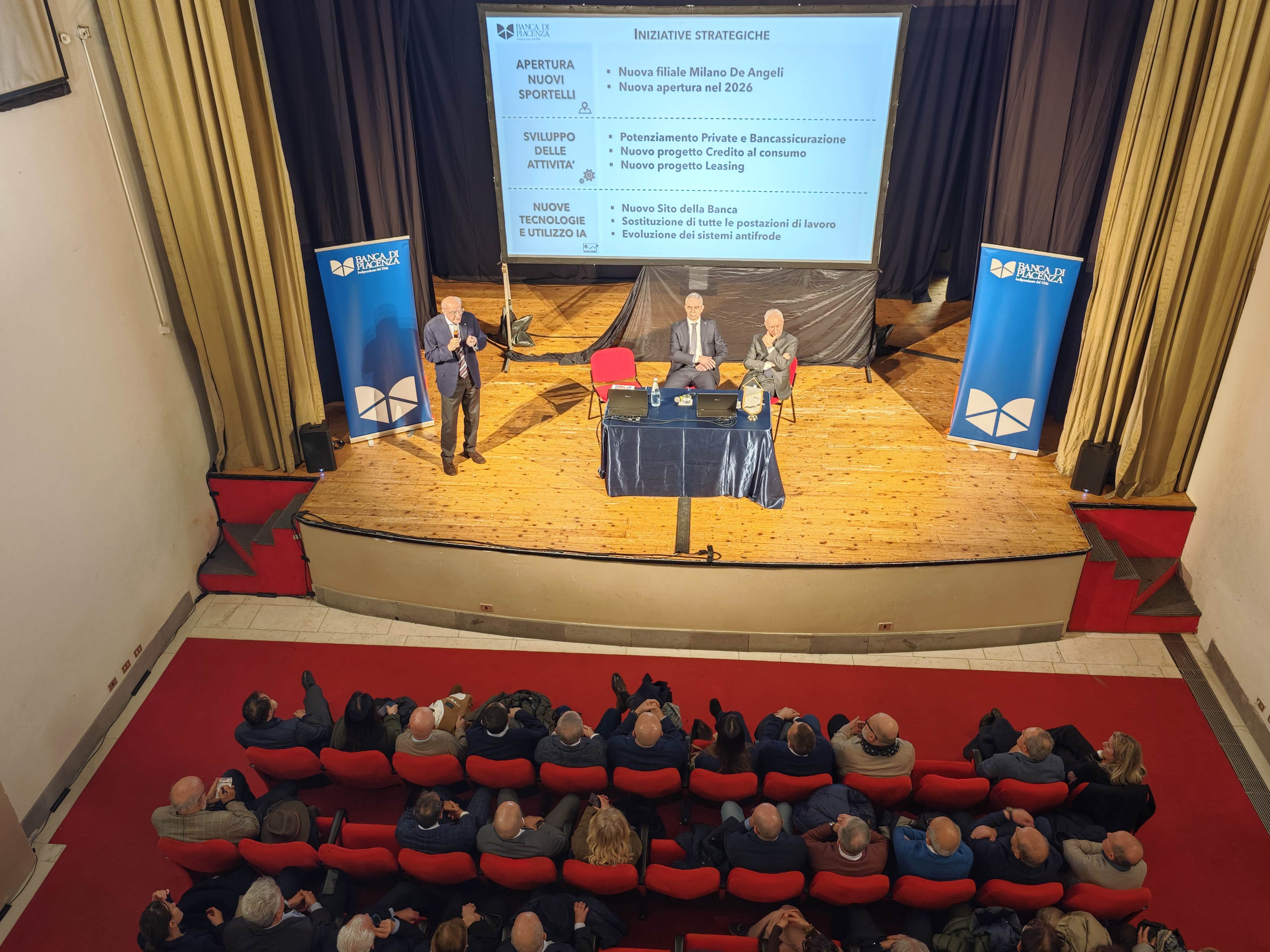 La presentazione dei dati di bilancio al Teatro Verdi di Castelsangiovanni