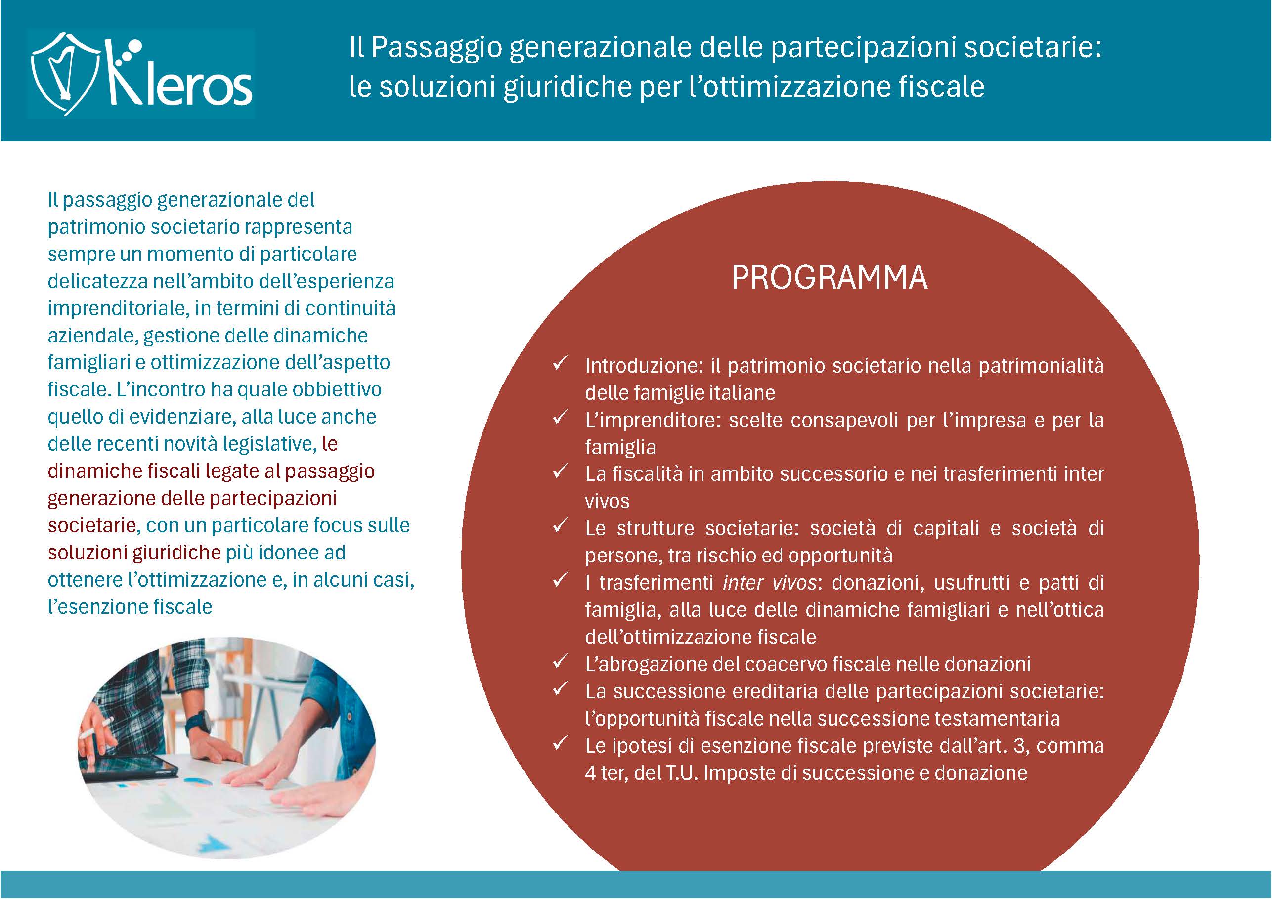 Programmma evento 