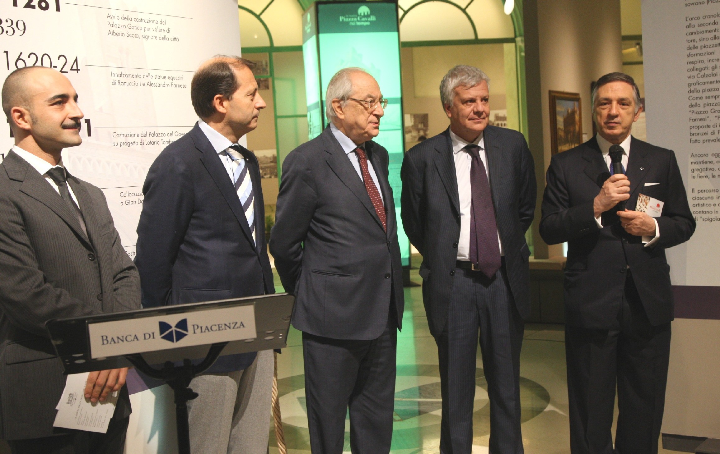 Inaugurazione mostra piazza cavalli