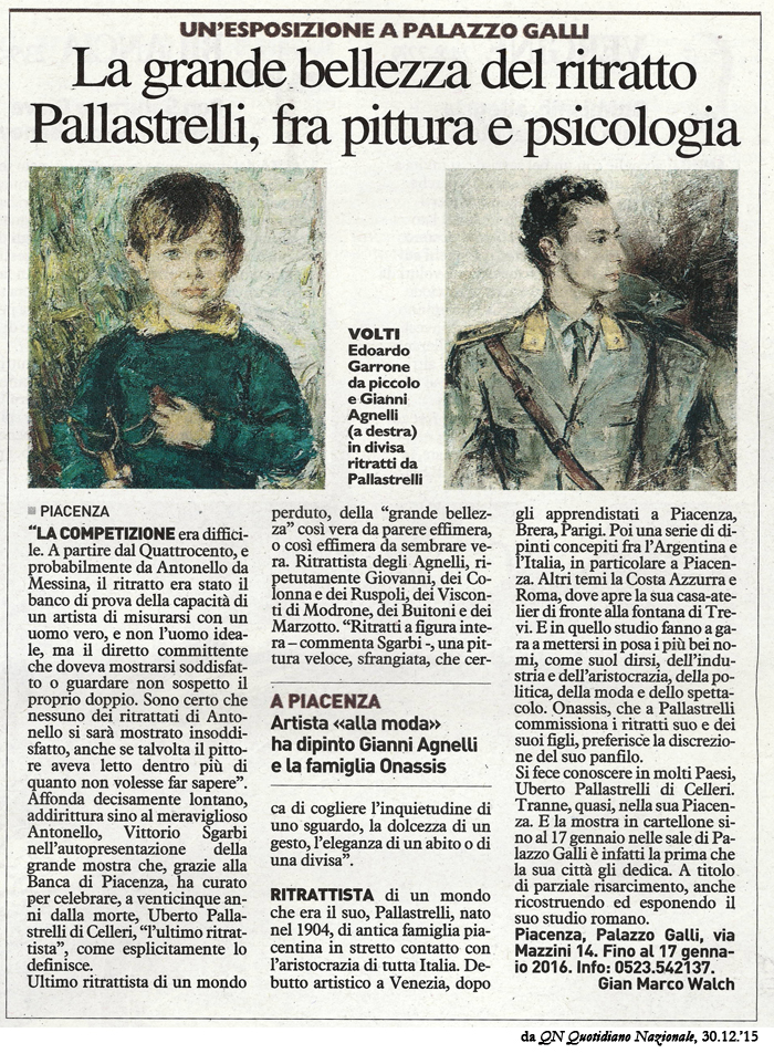 MOSTRA UBERTO PALLASTRELLI - QN