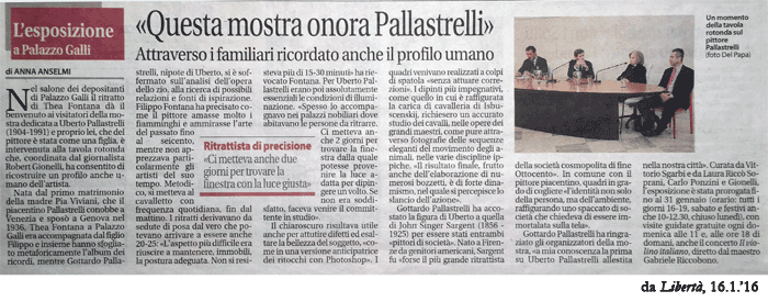 MOSTRA UBERTO PALLASTRELLI - LIBERTA'