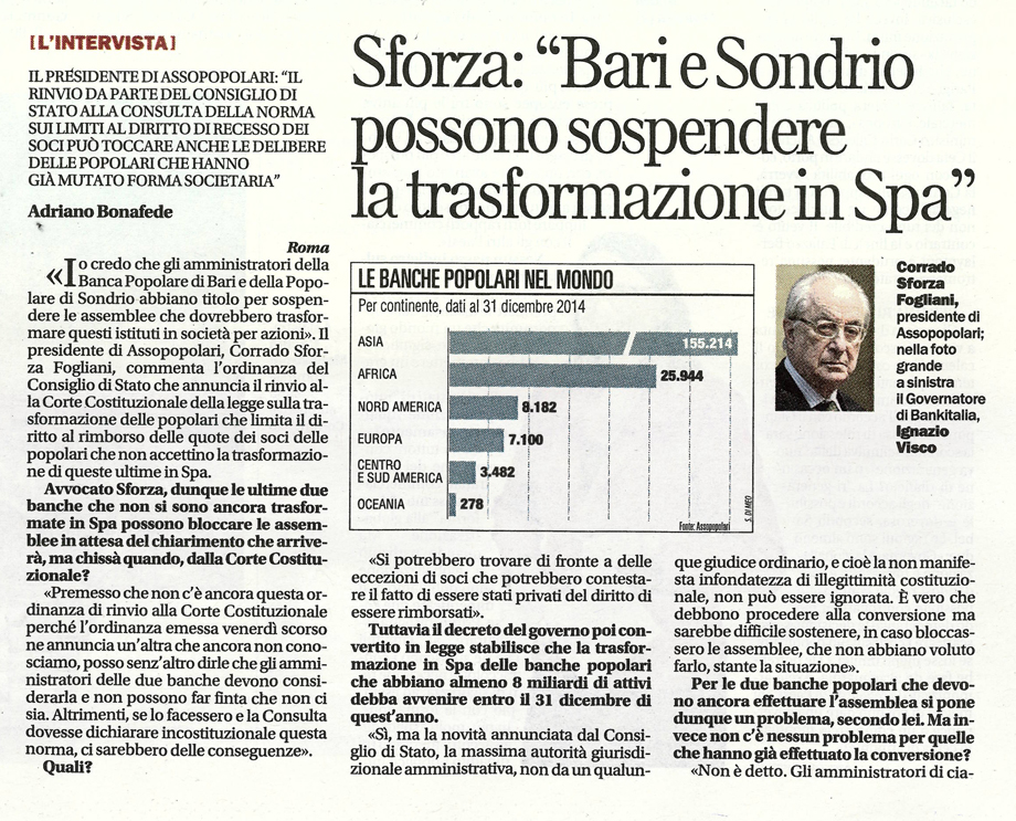 LA REPUBBLICA 5.12.'16