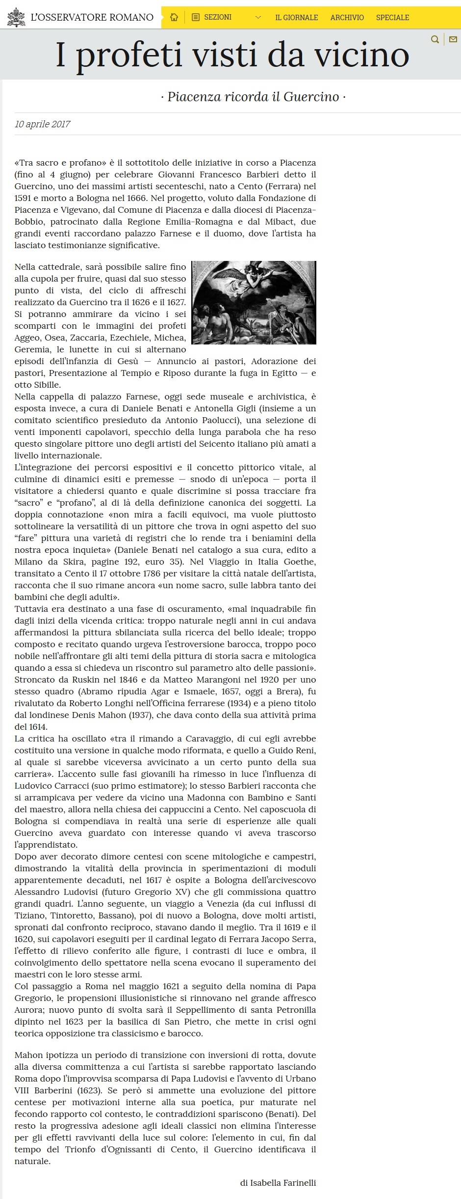 Osservatore Romano Guercino