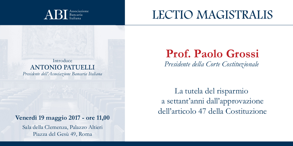 IL PROF. PAOLO GROSSI ALL'ABI