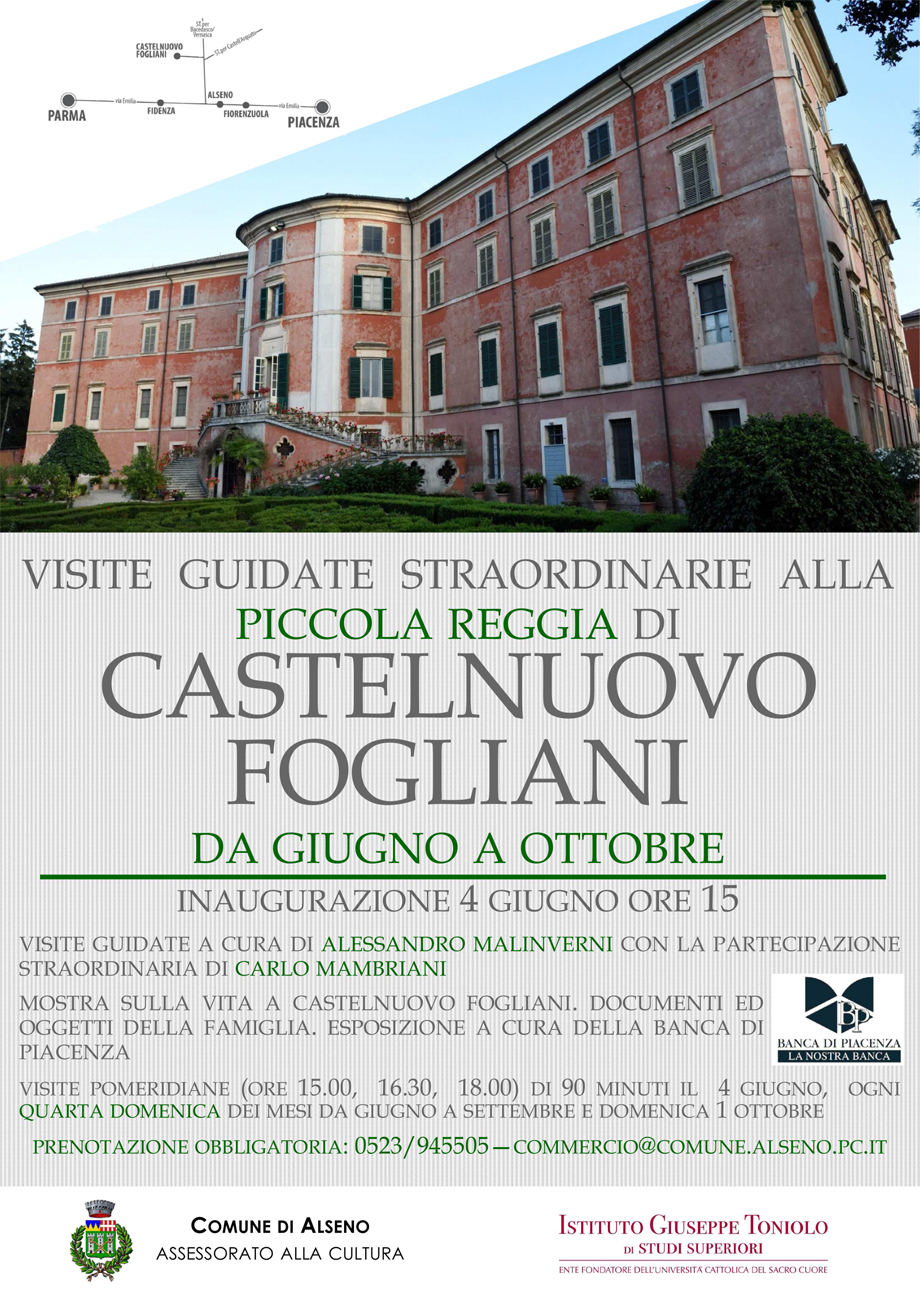 VISITE GUIDATE STRAORDINARIE ALLA PICCOLA REGGIA DI CASTELNUOVO FOGLIANI