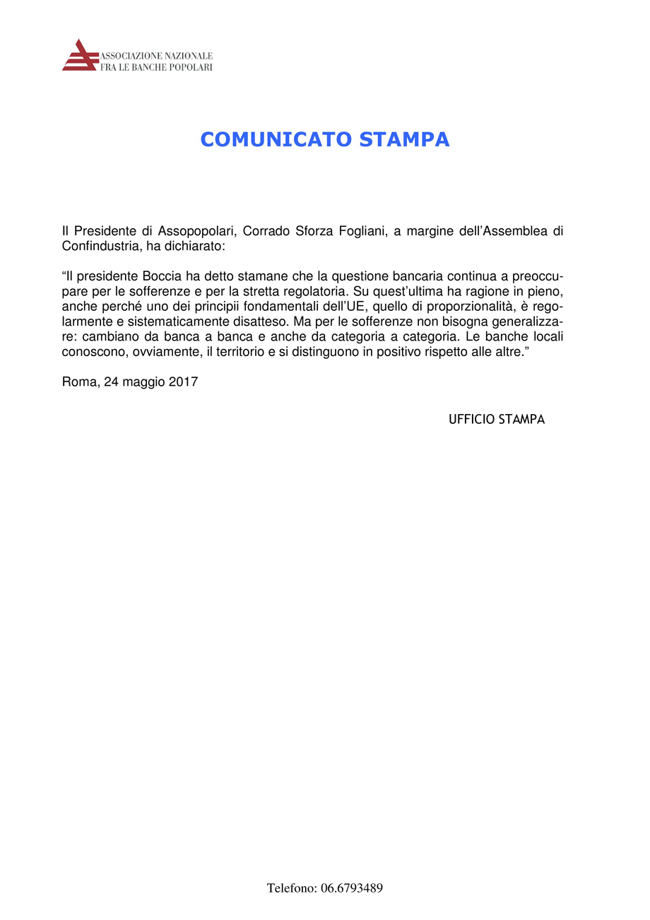 COMUNICATO STAMPA