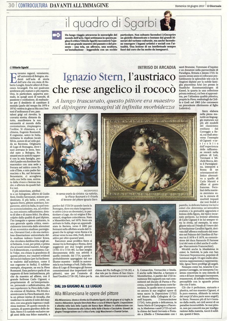 SGARBI PREPARA GIà LA GRANDE MOSTRA D'AUTUNNO