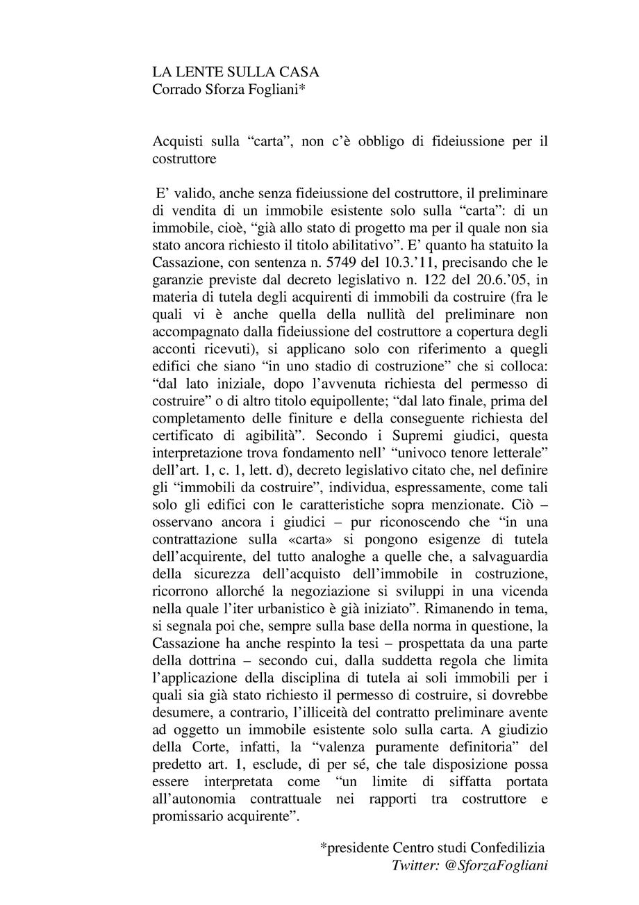 Acquisti sulla carta