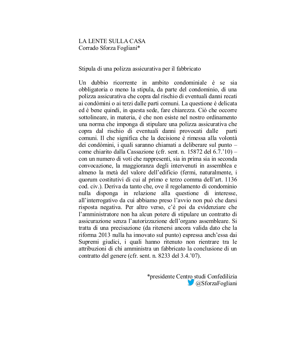 stipula di una polizza