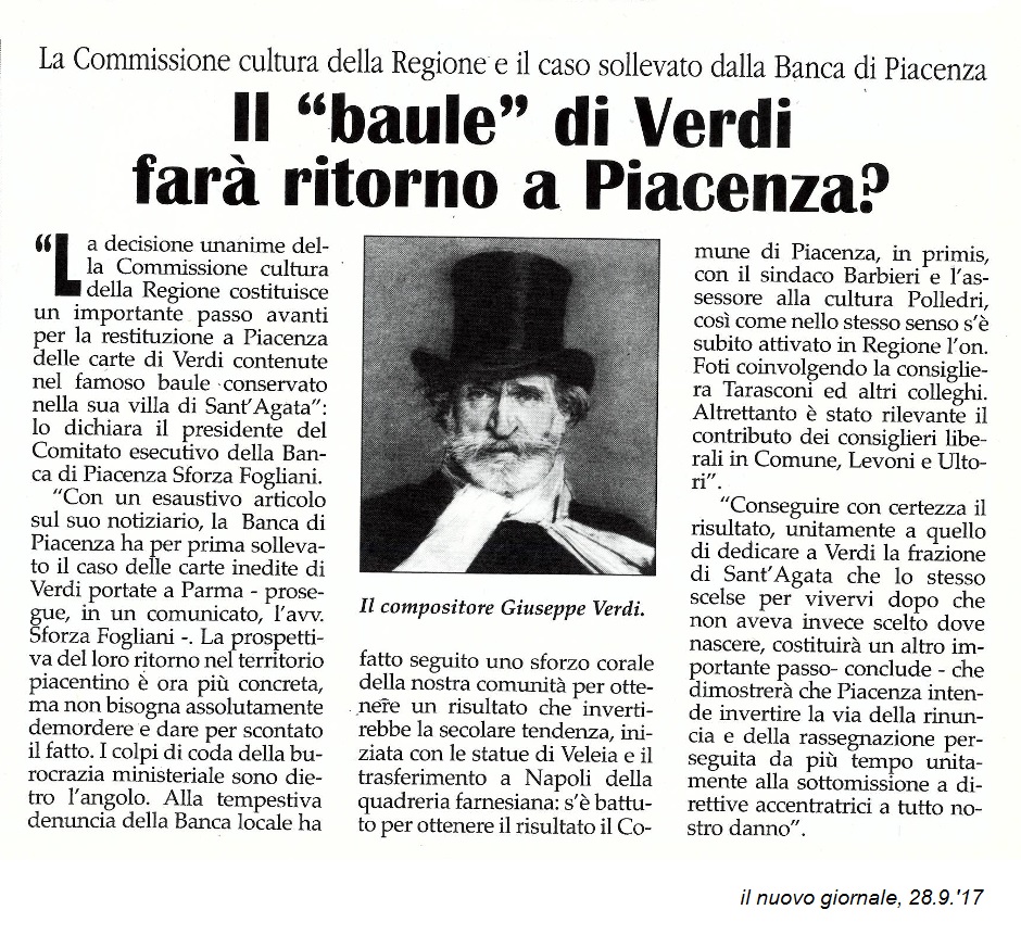 il nuovo giornale - il baule di verdi