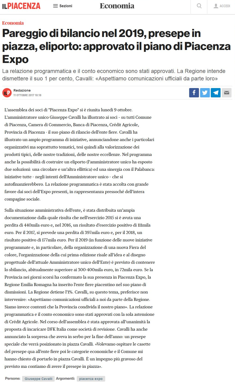 IL PIACENZA EXPO 940