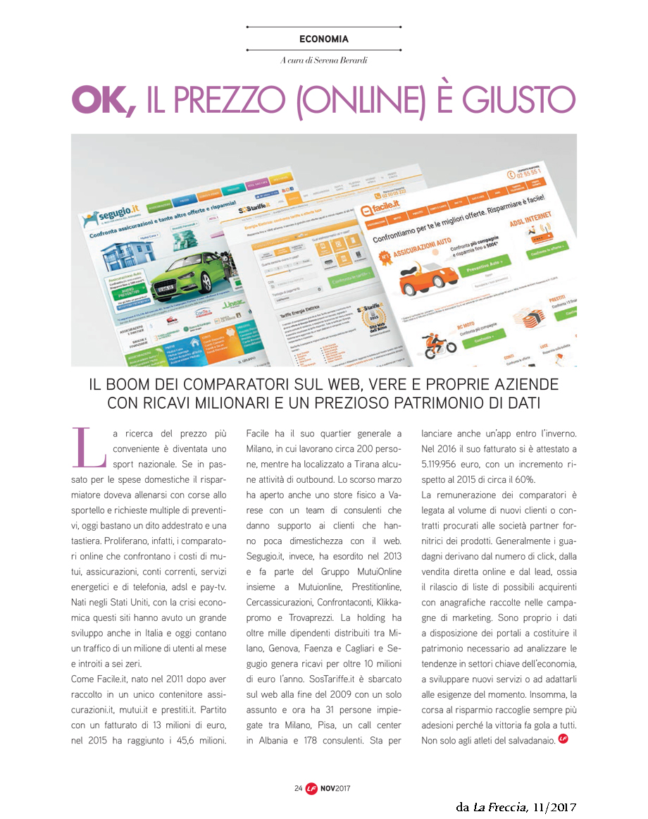 OK, il prezzo (online) è giusto