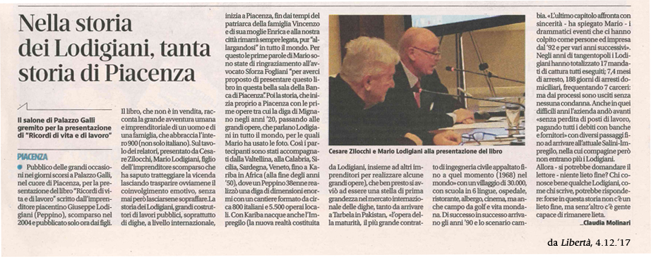 RICORDI DI VITA E DI LAVORO DI GIUSEPPE LODIGIANI