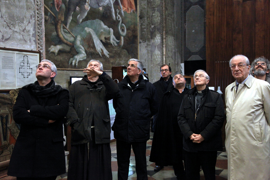 DUE VESCOVI CONTEMPORANEAMENTE ALL'ALTEZZA DEGLI AFFRESCHI DEL PORDENONE