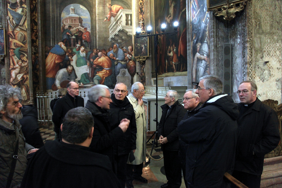 DUE VESCOVI CONTEMPORANEAMENTE ALL'ALTEZZA DEGLI AFFRESCHI DEL PORDENONE