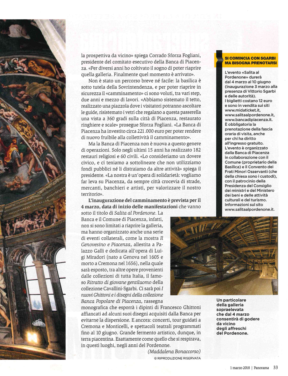 Salita al Pordenone, ampio servizio anche su Panorama