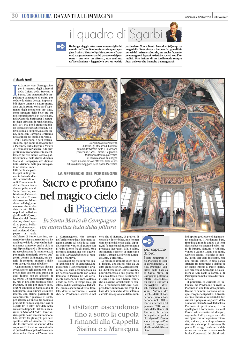 IL GIORNALE, 4.3.'18 - PAG 30