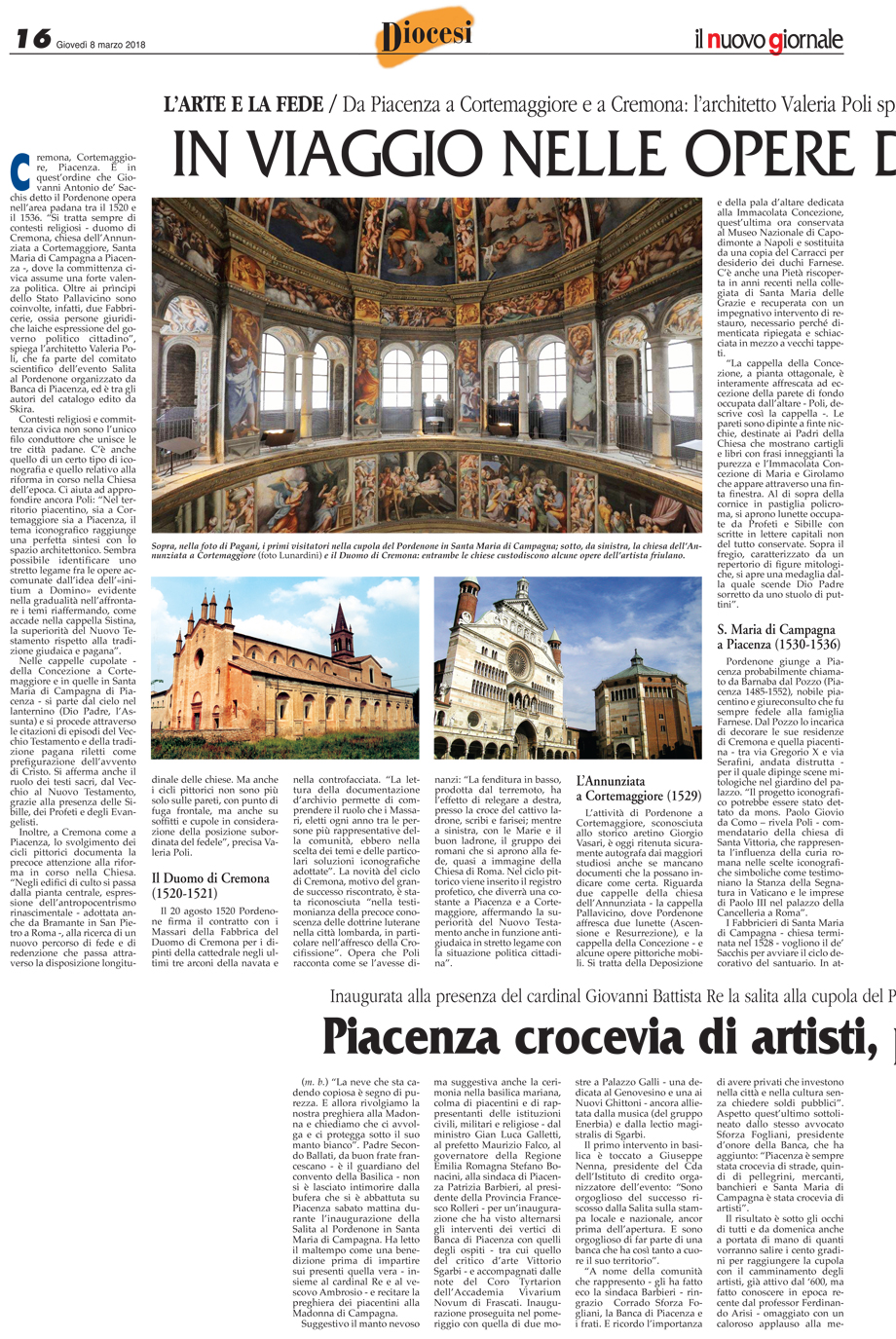 DUE PAGINE DEL PORDENONE SUL NUOVO GIORNALE