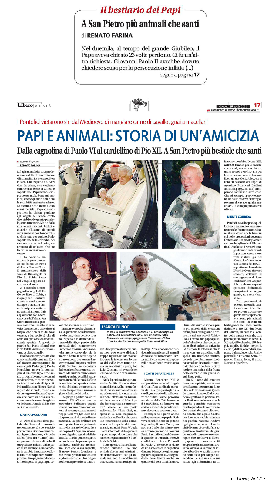 Libero, 26.4.'18