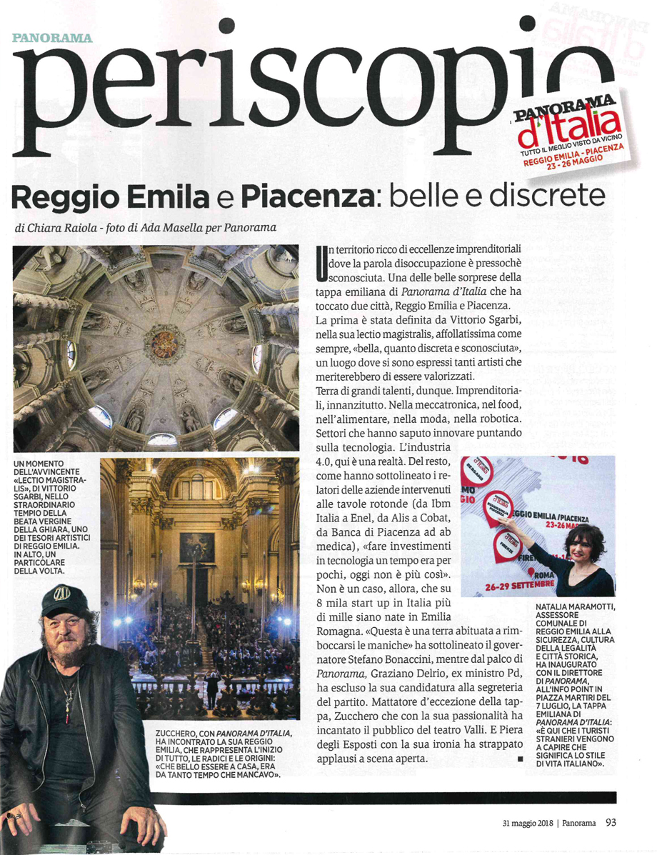 La tappa a Piacenza del tour di Panorama è sulla rivista in edicola