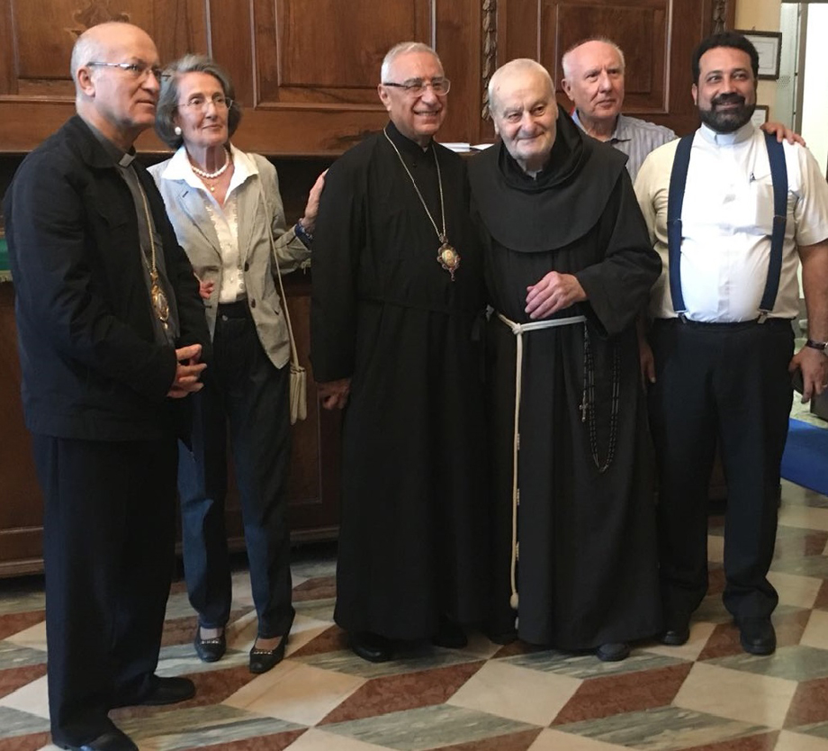 Il nuovo patriarca della Chiesa greco-melchita è salito in Cupola ad ammirare il Pordenone
