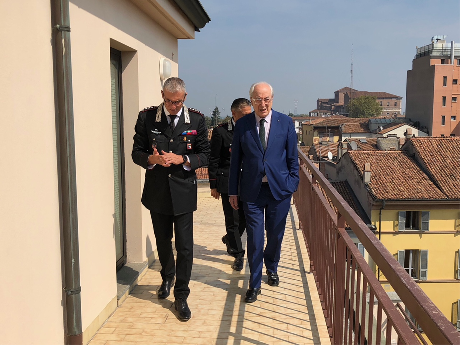 IL NUOVO COMANDANTE PROVINCIALE DEI CARABINIERI IN VISITA ALLA BANCA