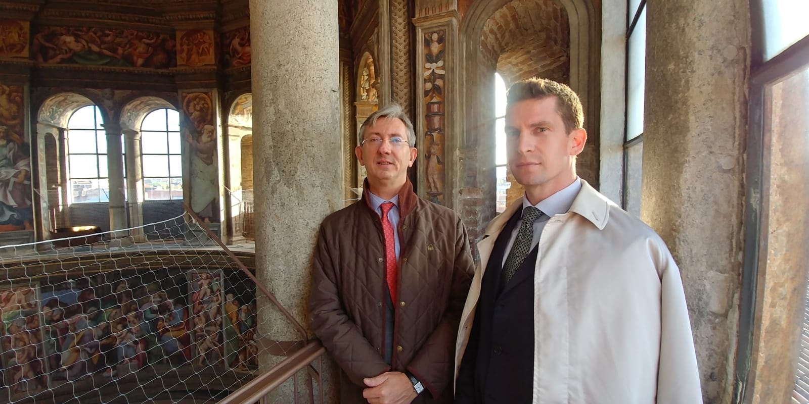 Il console generale di Francia a Milano in visita alla Salita al Pordenone con l'Assessore Papamaren