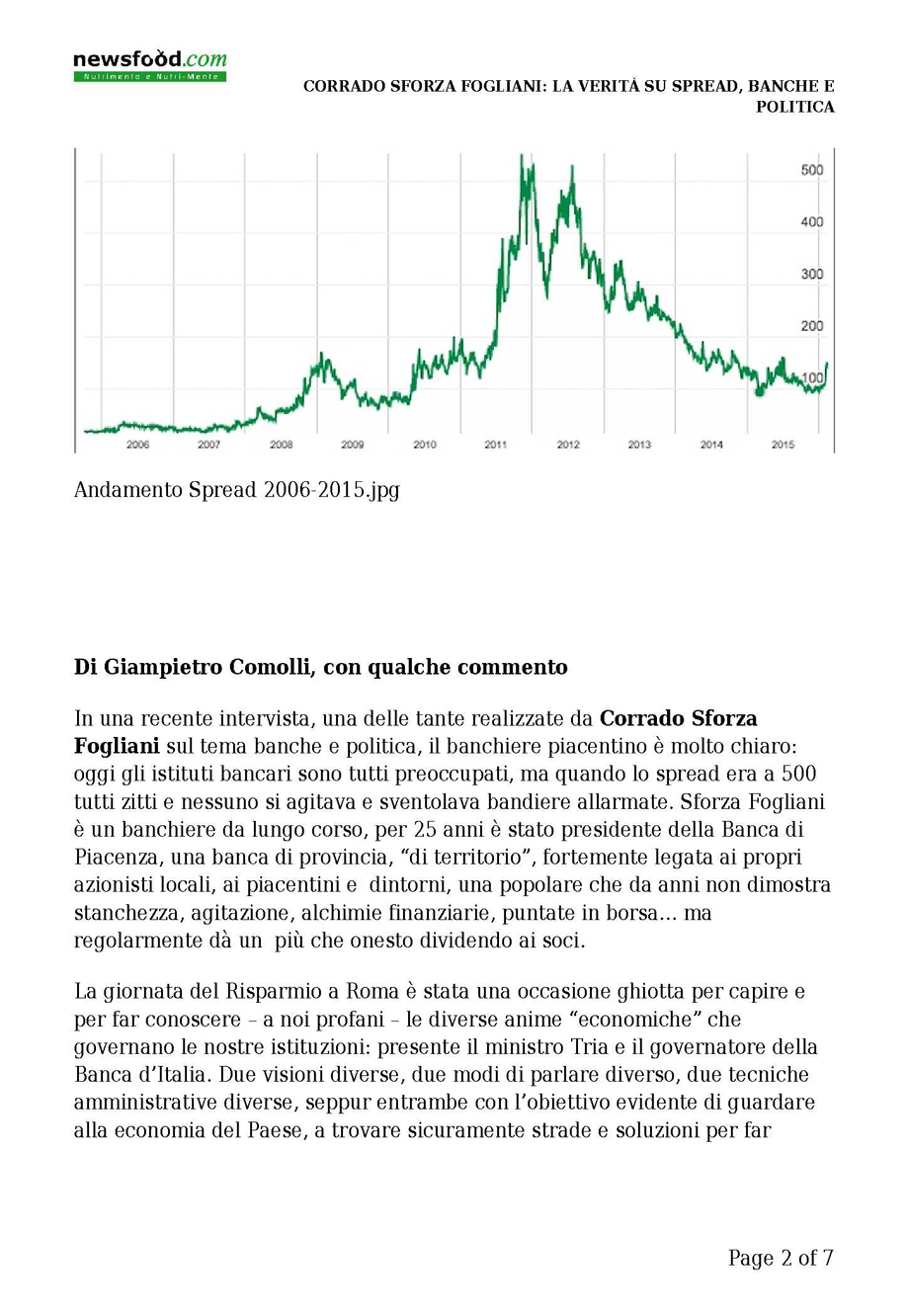 Sforza Fogliani: la verità su spread, banche e politica