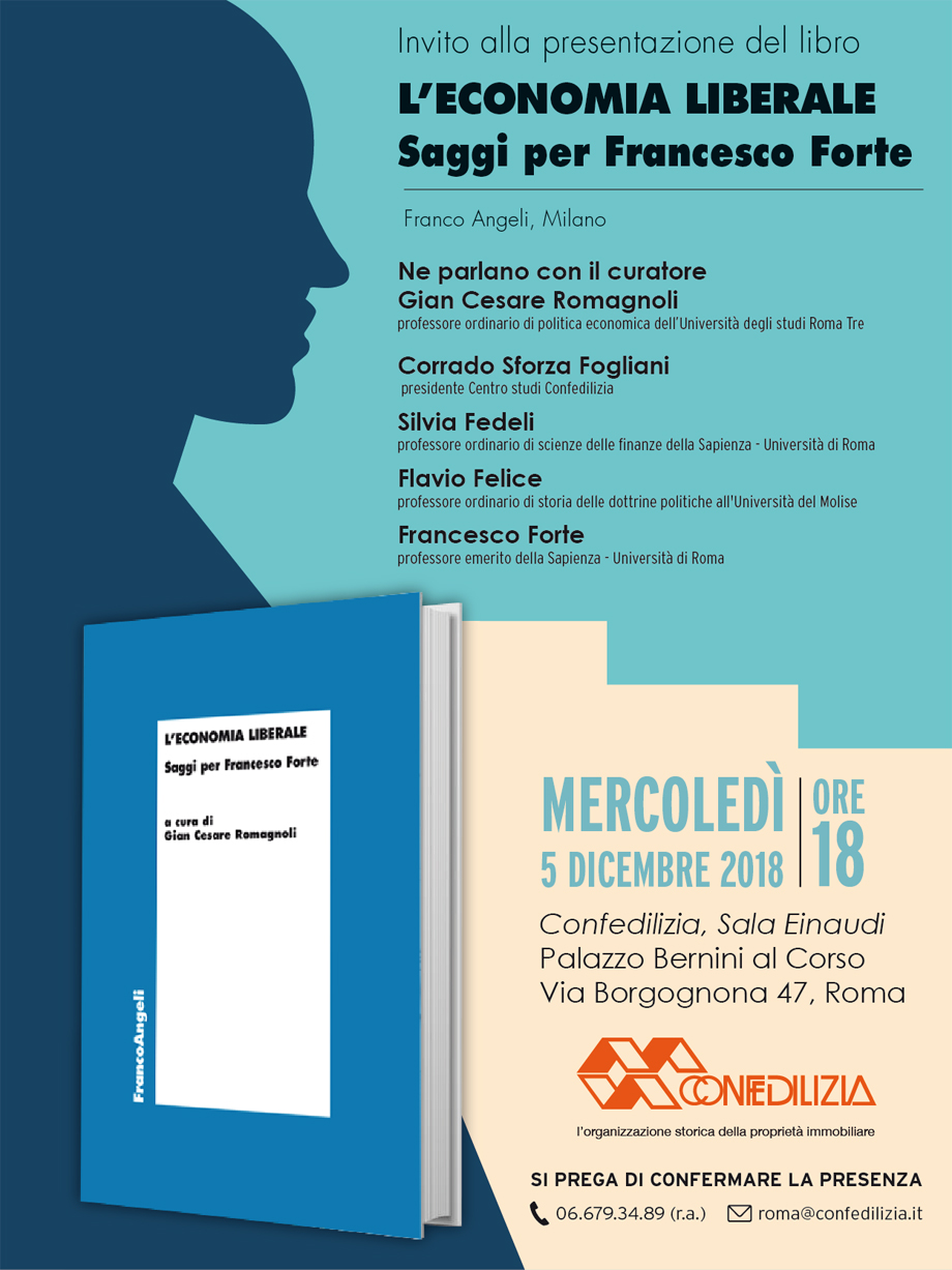 Il Presidente Sforza Fogliani alla presentazione di un libro di Forte tra qualche giorno