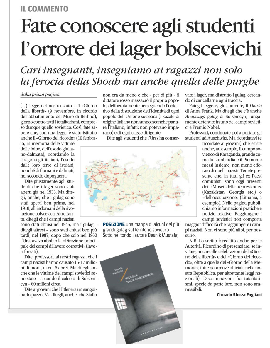 CARI PROFESSORI, PORTATE GLI STUDENTI AD AUSCWITZ MA...