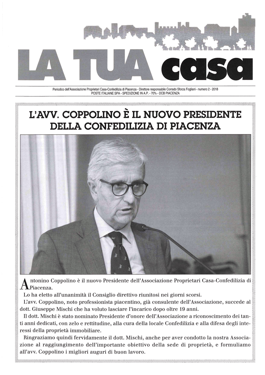L'AVV. COPPOLINO è IL NUOVO PRESIDENTE DELLA CONFEDILIZIA DI PIACENZA