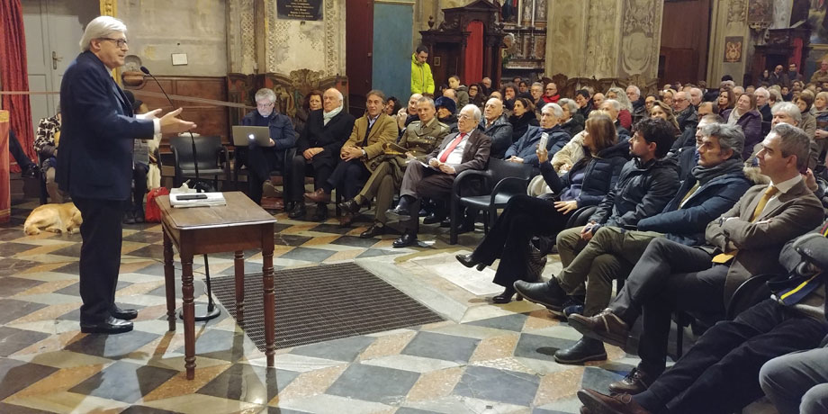 Lectio di Sgarbi in Santa Maria di Campagna