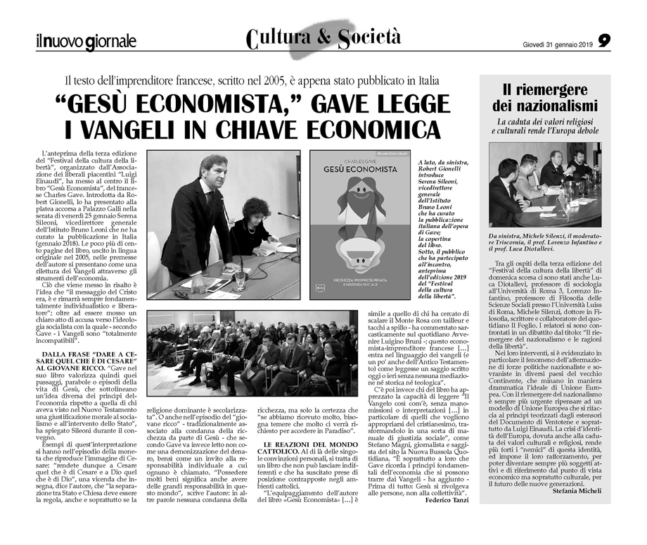 il nuovo giornale, 31.1.'19