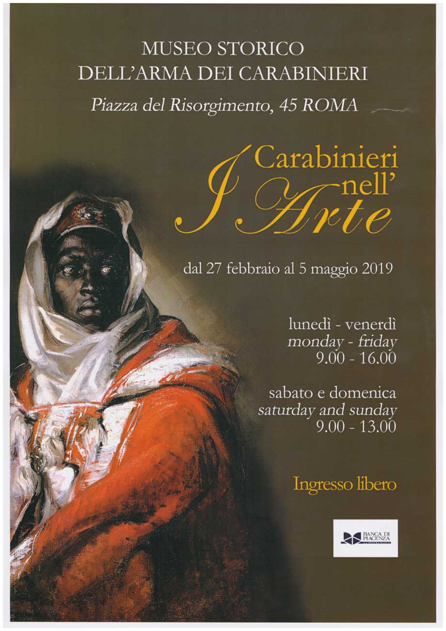La Banca unico sponsor della Mostra dei Carabinieri nell'Arte a Roma