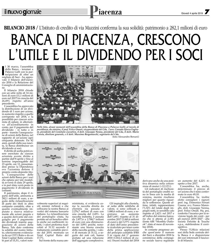 il nuovo giornale, 4.4.'19