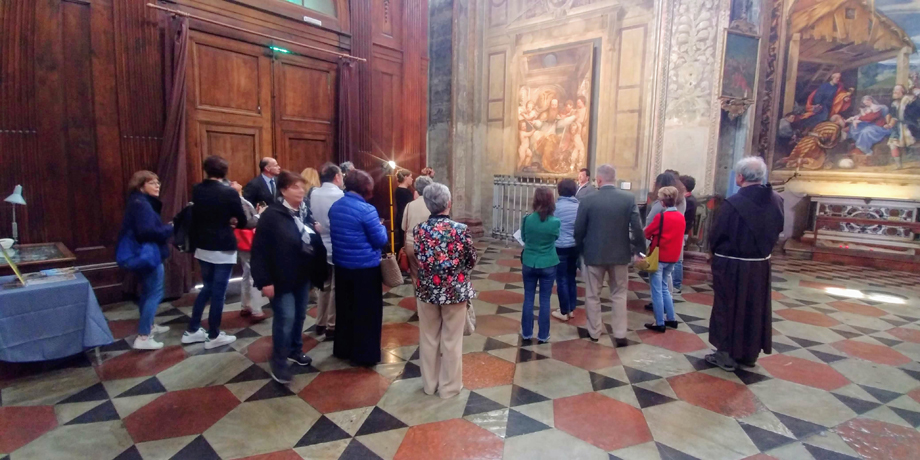 I convegnisti di Palazzo Farnese hanno visitato la Salita al Pordenone