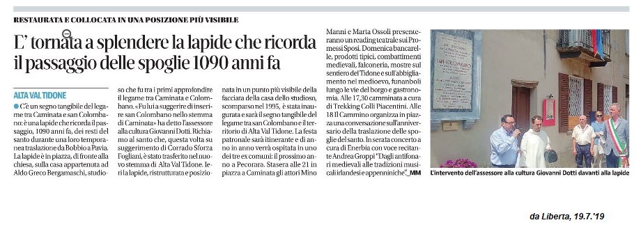 E' tornata a splendere la lapide