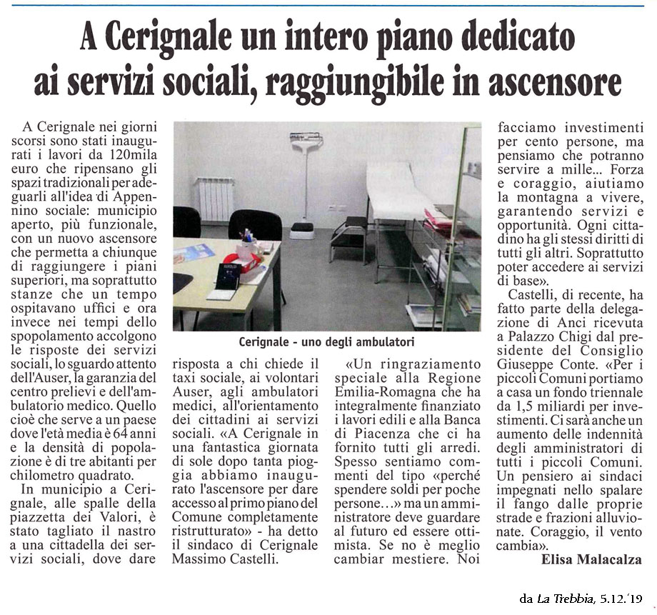 La Trebbia, 5.12.'19