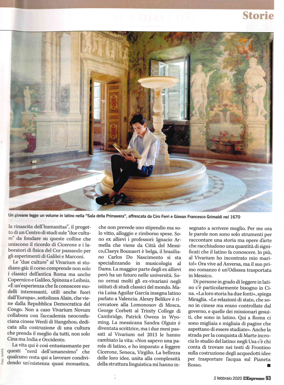 Accademia Vivarium Novum dove ragazzi di tutto il mondo parlano in latino da mattina a sera