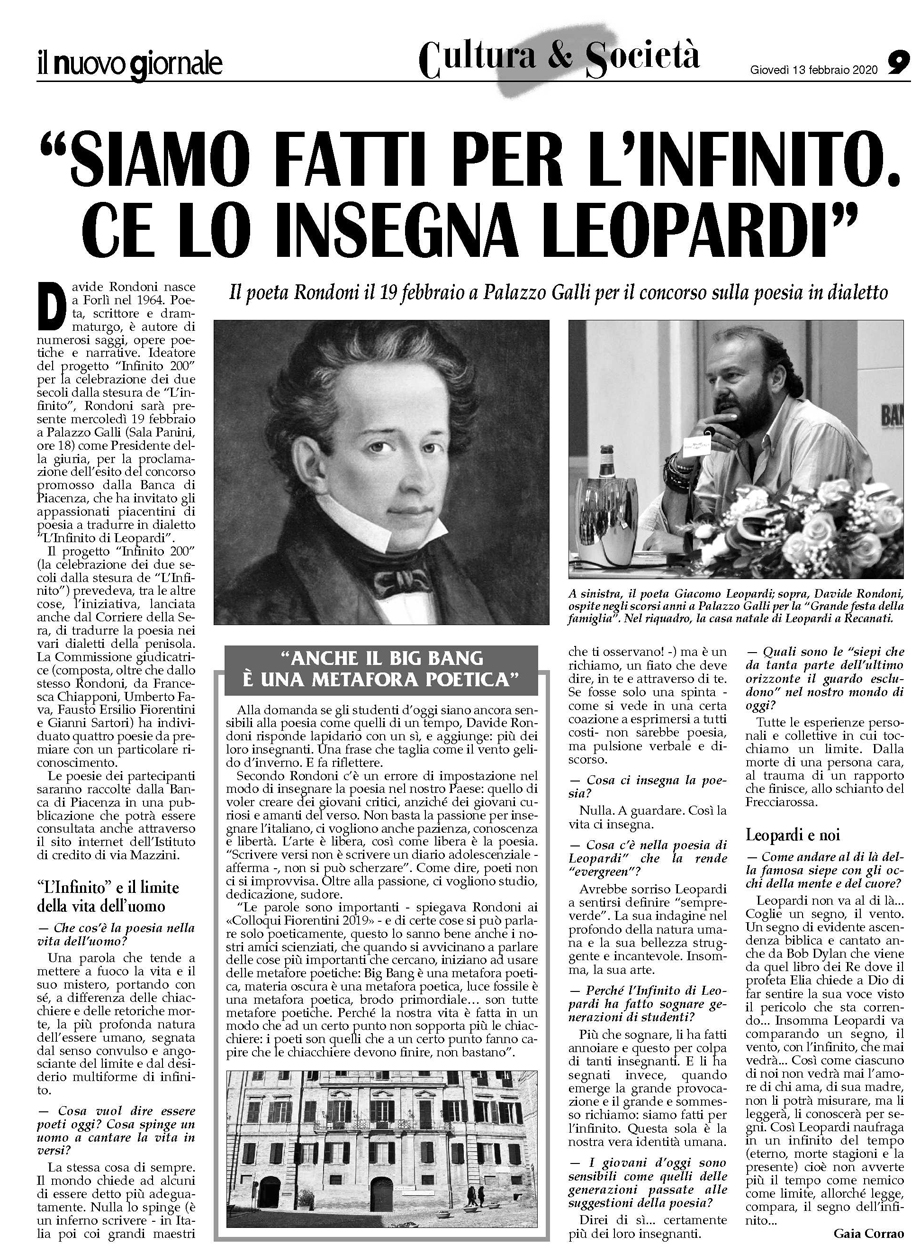 il nuovo giornale, 13.2.'20