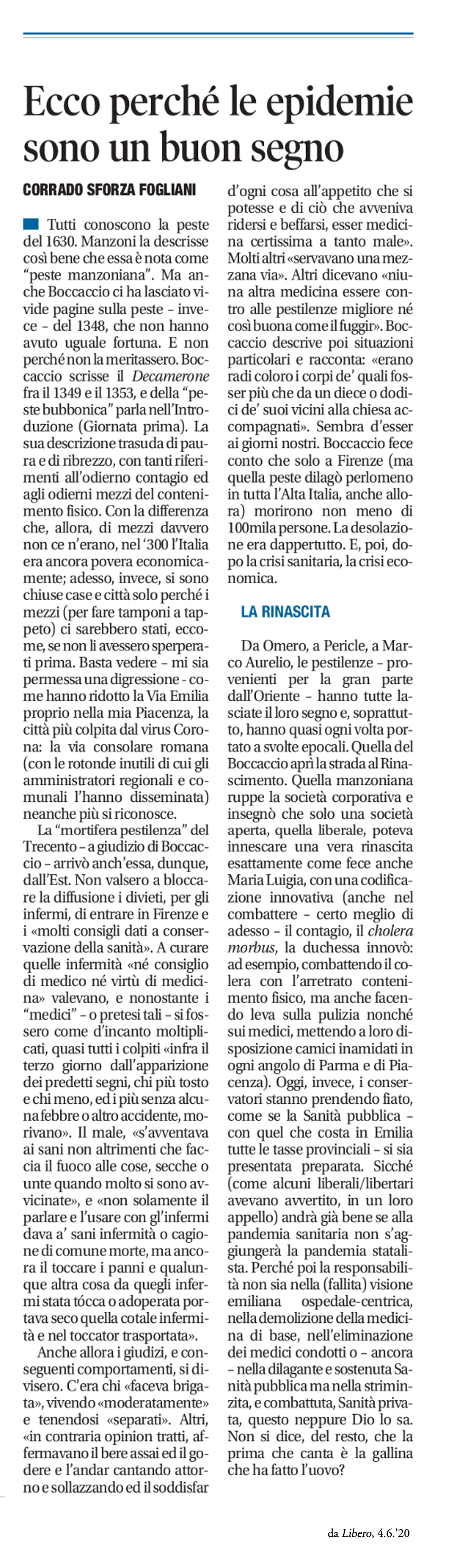 Ecco perché le epidemie sono un buon segno