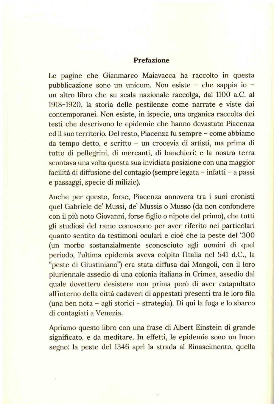 CRONACHE DAL VIVO DELLE PESTILENZE