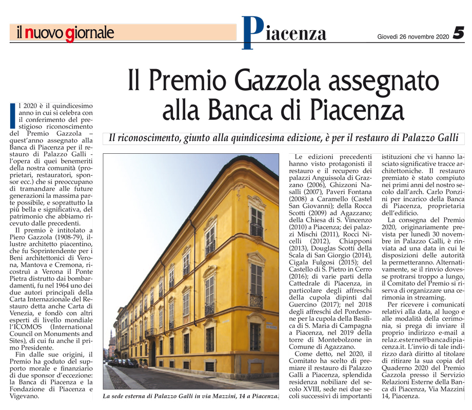 il nuovo giornale, 26.11.'20