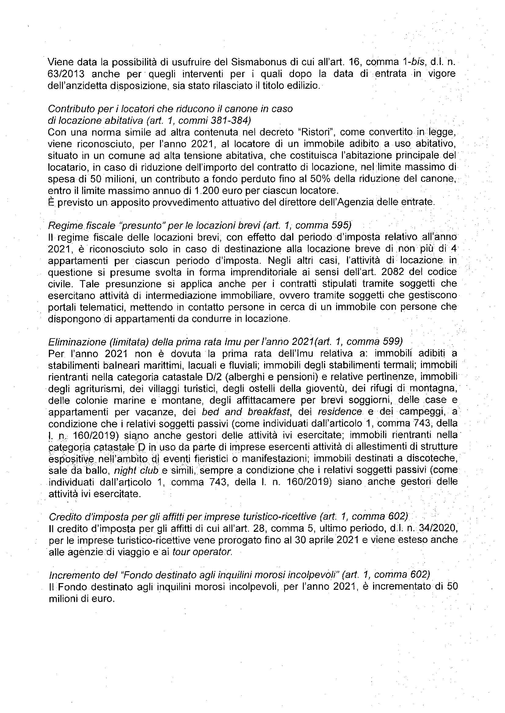 LEGGE DI BILANCIO - LE NORME DI MAGGIORE INTERESSE