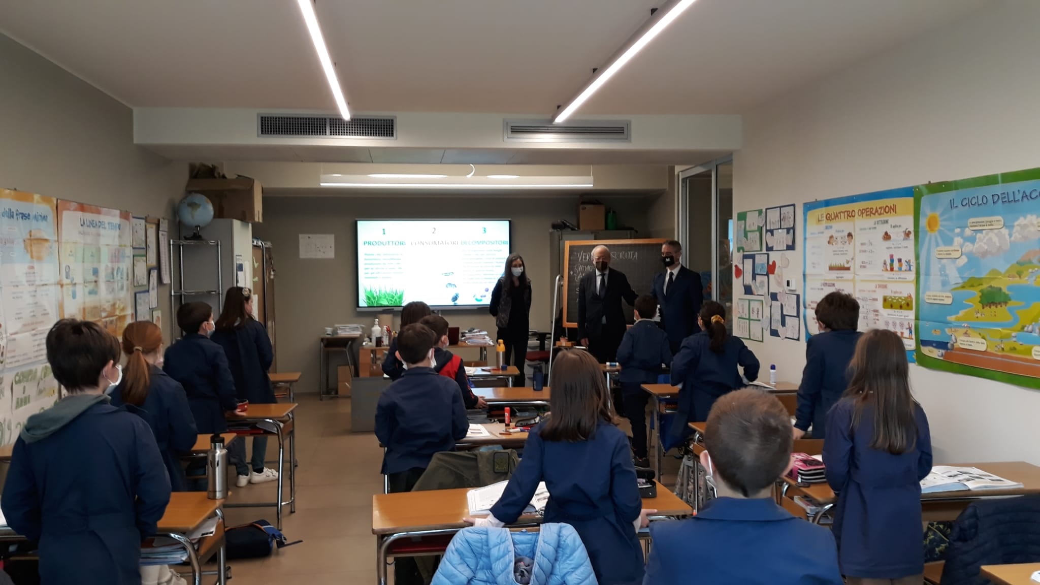 GLI ALUNNI DELLA SCUOLA ELEMENTARE SANT'ORSOLA