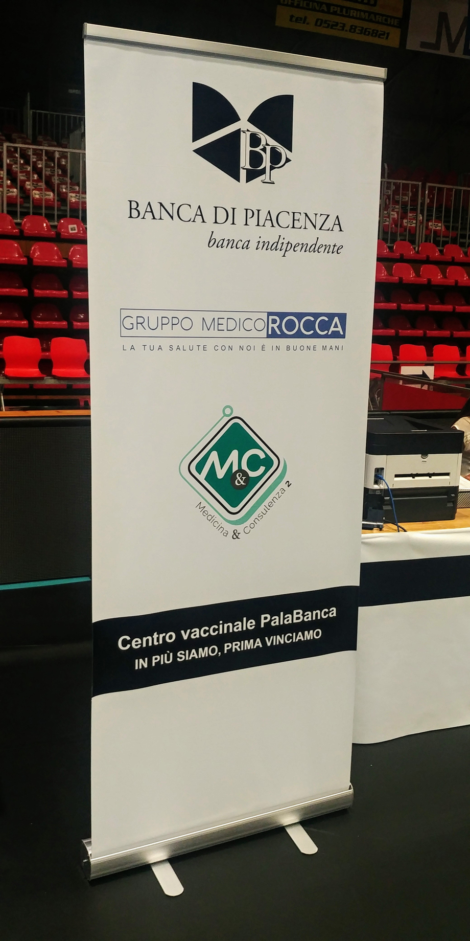 INAUGURATO IL CENTRO VACCINALE ALL'INTERNO DEL PALABANCA