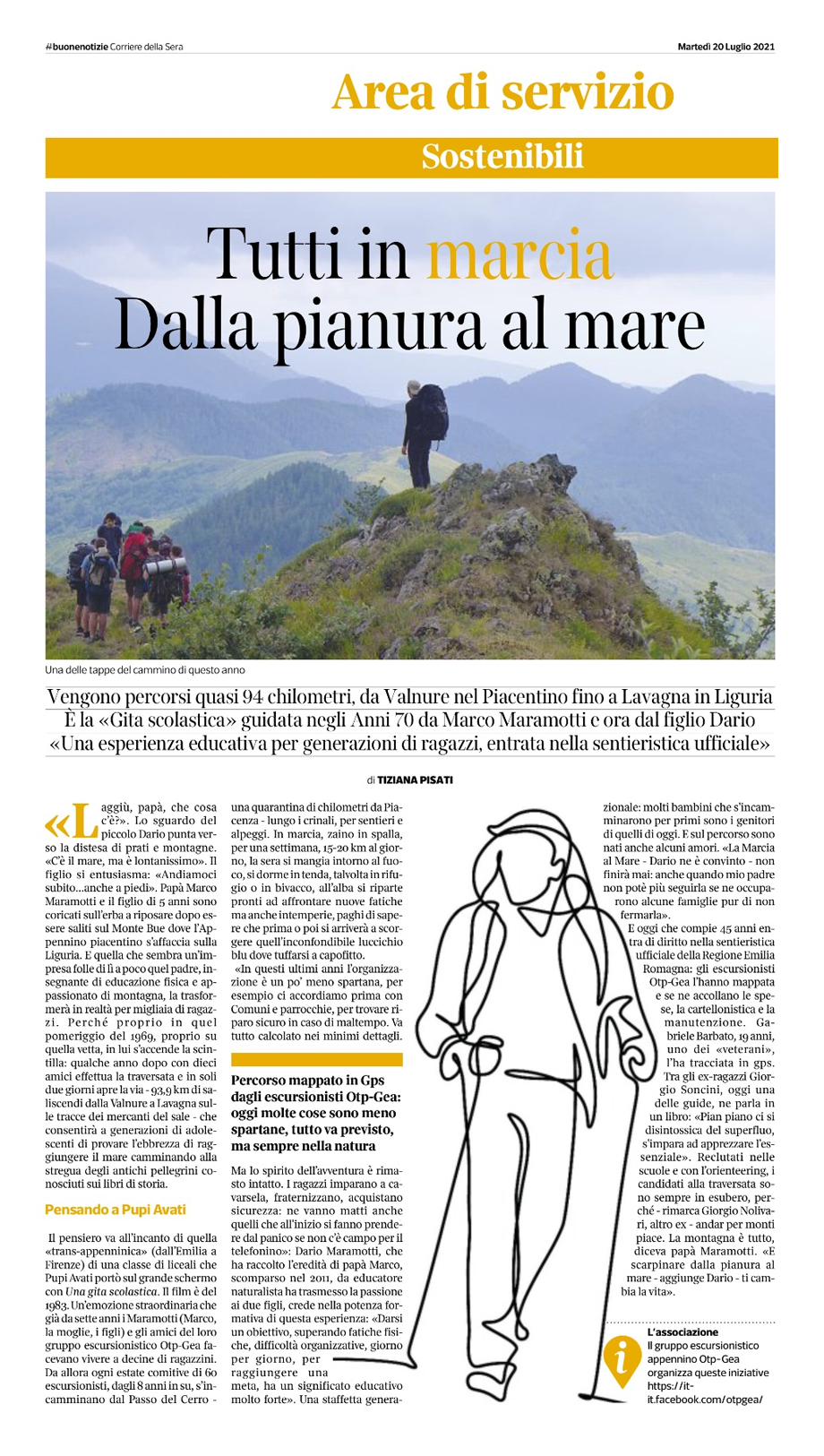 TUTTI IN MARCIA DALLA PIANURA AL MARE