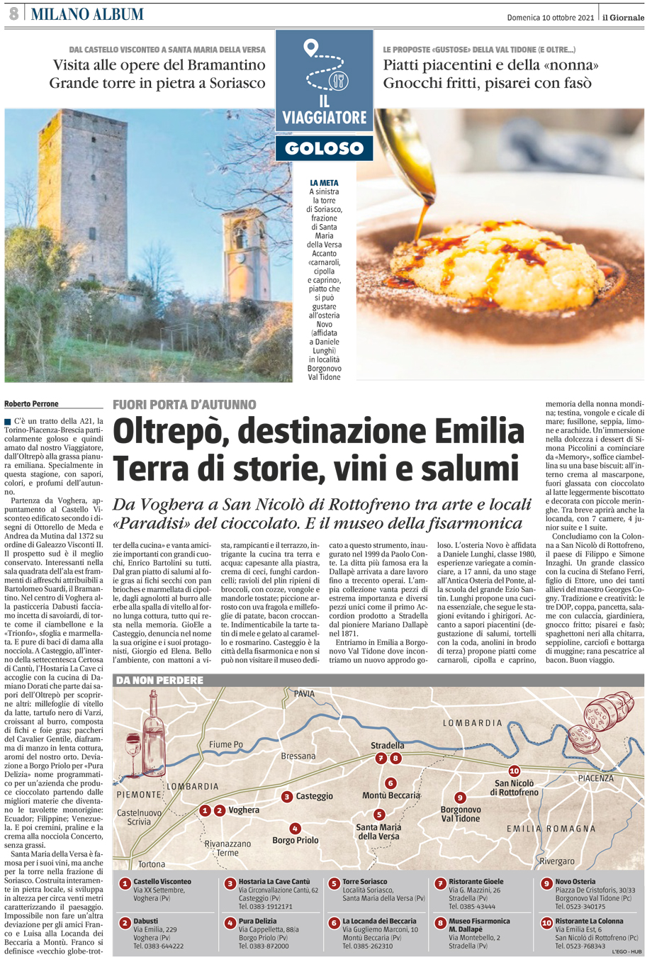 OLTREPÒ, DESTINAZIONE EMILIA TERRA DI STORIE, VINI E SALUMI