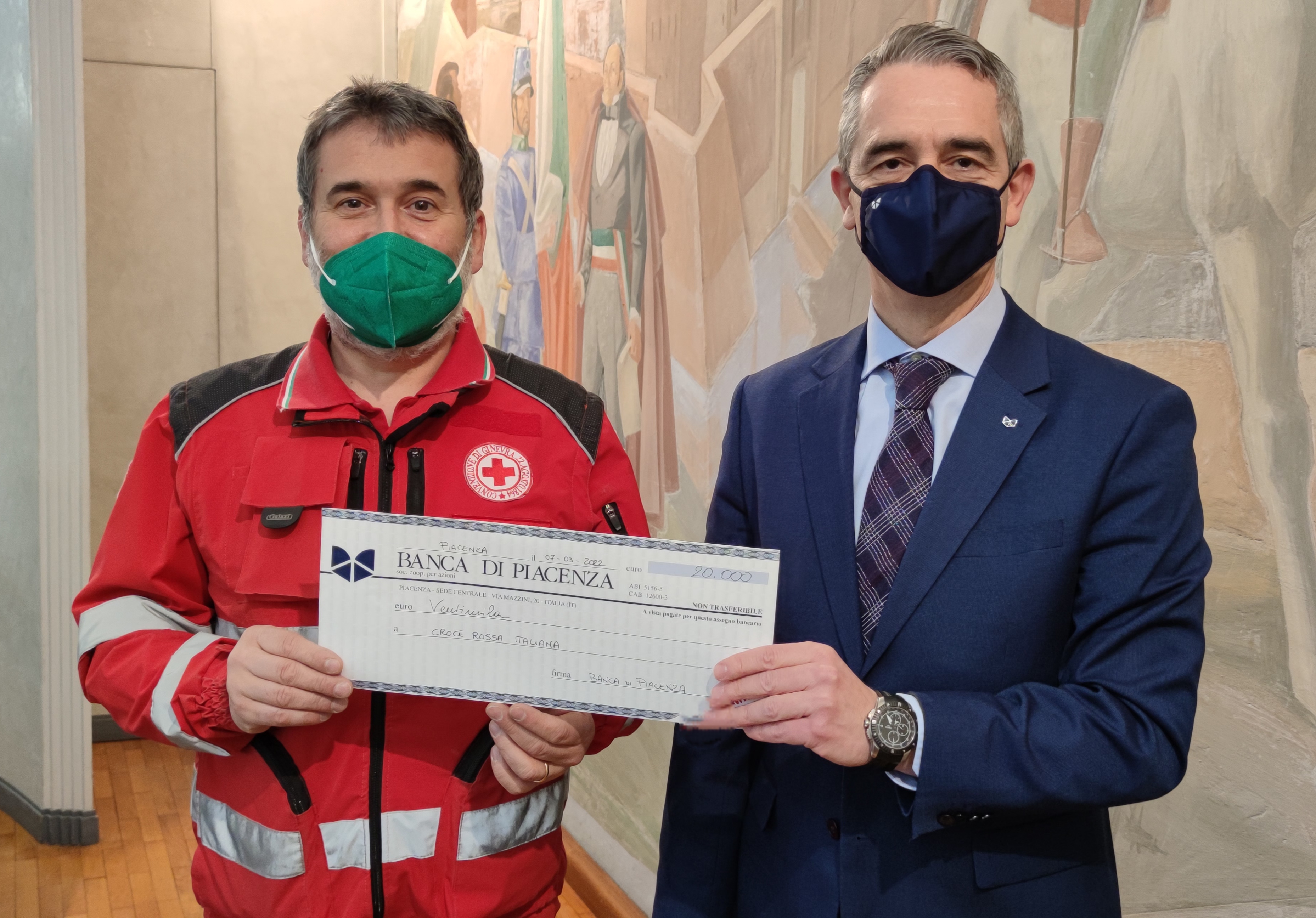 BANCA DI PIACENZA, RACCOLTI IN POCHI GIORNI PIU' DI 20MILA EURO IN FAVORE DELLA COMUNITA' UCRAINA